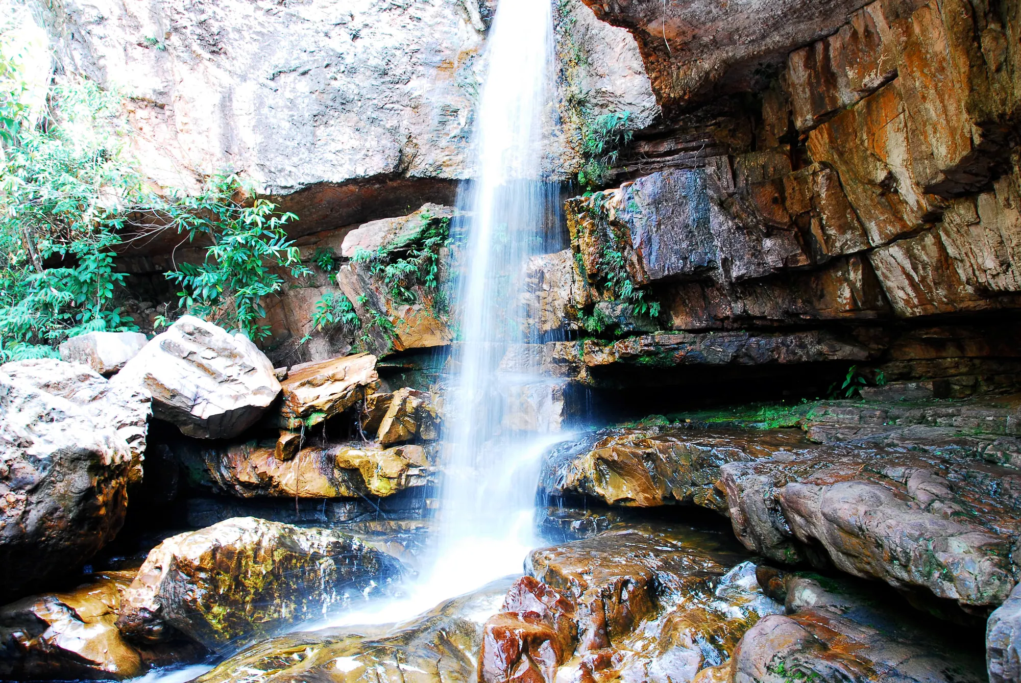Cachoeira da Primavera und Poço Halley: Baden in der Nähe von Lençóis
